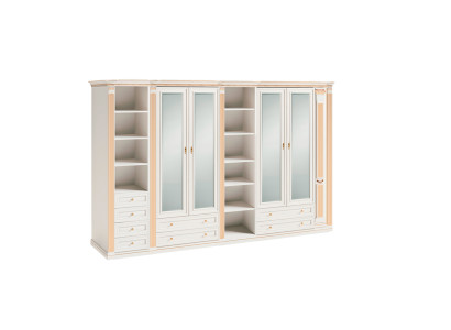 Stilvoller Weißer Schlafzimmer Kleiderschrank Stauraum Großer Schrank